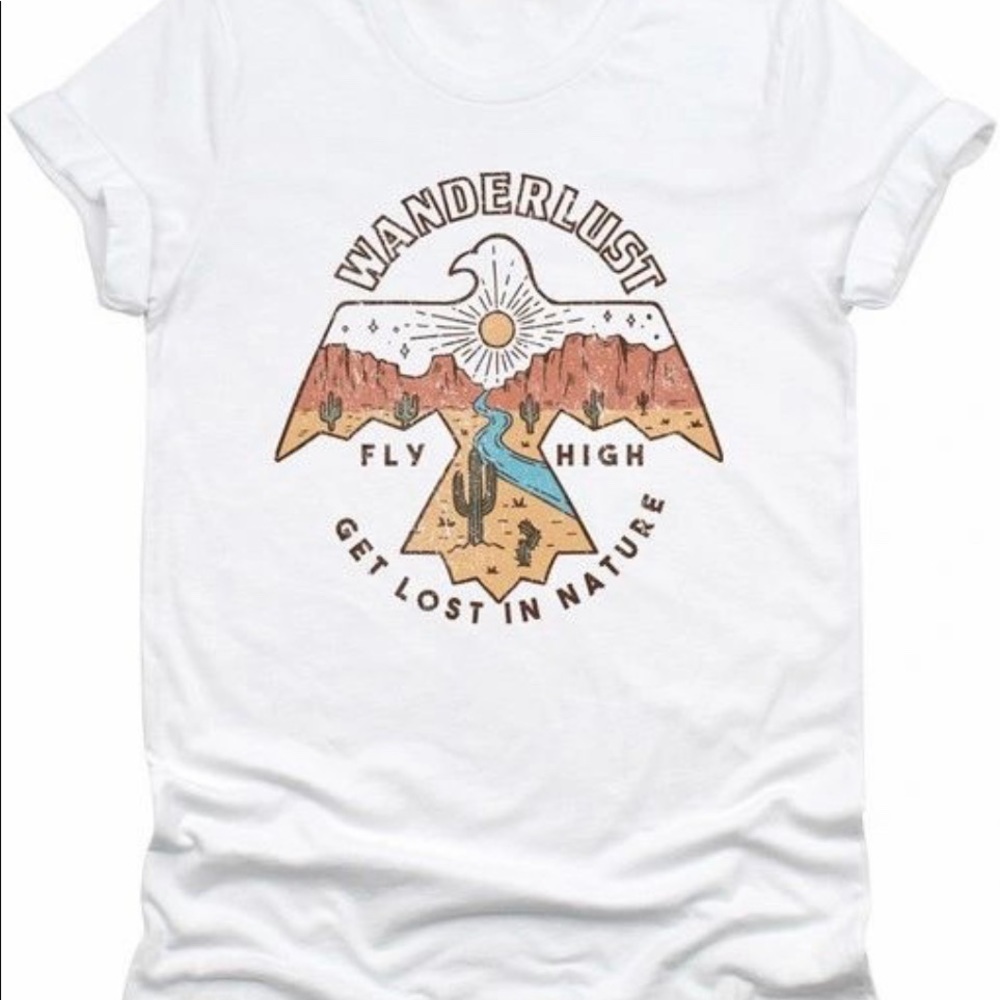 New! Clearance 🔥 Wanderlust Graphic Soft Tee high Quality Premium - Picture 3 of 5